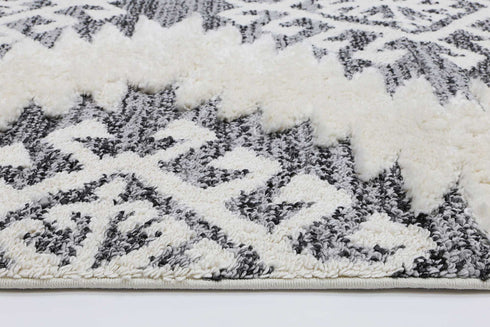 Mono Tribal Cream Anthracite - ADORE RUGS and FLOORING