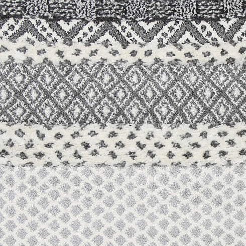 Mono Tribal Edge Cream Anthracite - ADORE RUGS and FLOORING