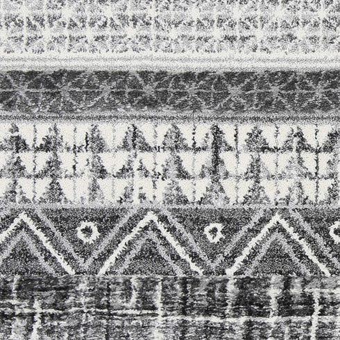 Mono Tribal Lines Cream Anthracite - ADORE RUGS and FLOORING