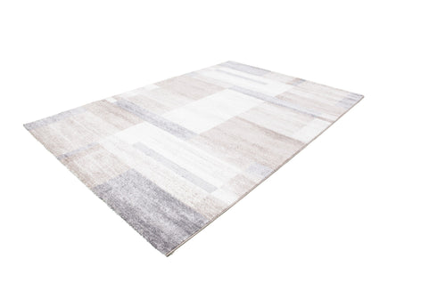Feeling 501 Beige Silver Simple Thick Geometric Rug - ADORE RUGS and FLOORING