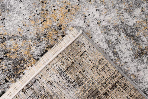 Funky 301 Yellow Abstract Rug with Faded Pattern Design - ADORE RUGS and FLOORING