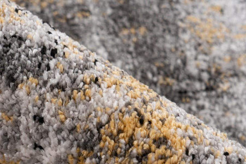 Funky 301 Yellow Abstract Rug with Faded Pattern Design - ADORE RUGS and FLOORING