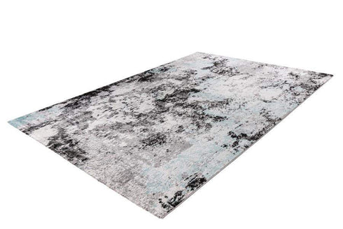 Light Blue and Black Rug - ADORE RUGS and FLOORING
