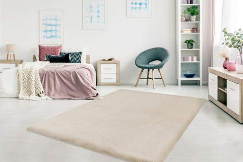 Heaven 800 Beige Super Soft Fluffy Rug - ADORE RUGS and FLOORING