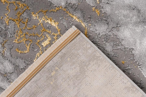 Grey and Gold Rug