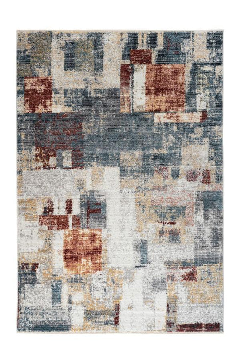 Medellin 407 Multi Coloured Rug With Patch Design - ADORE RUGS and FLOORING