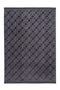 Peri 140 Graphite Soft Machine Washable Rug with Trellis Pattern - ADORE RUGS and FLOORING