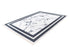 Peri 203 Silver White Machine Washable Marble Rug With Border 1 - ADORE RUGS and FLOORING
