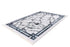 Peri 204 Silver Blue Machine Washable Marble Rug With Border - ADORE RUGS and FLOORING
