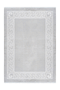 Pierre Cardin - Cardin 900 Silver Acrylic Rug with White Borders - ADORE RUGS and FLOORING