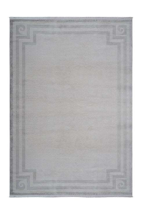 Pierre Cardin - Cardin 901 Grey Rug with Border - ADORE RUGS and FLOORING