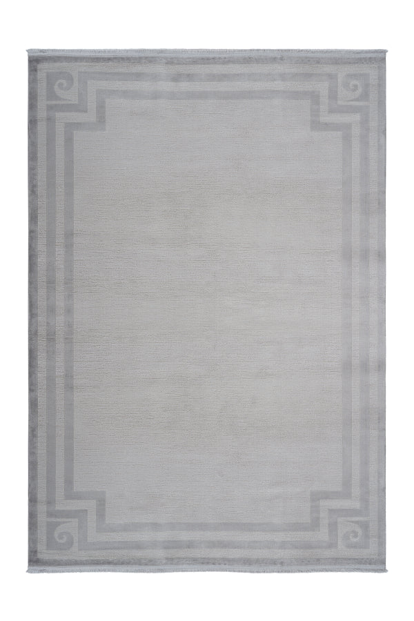 Pierre Cardin - Cardin 901 Grey Rug with Border - ADORE RUGS and FLOORING