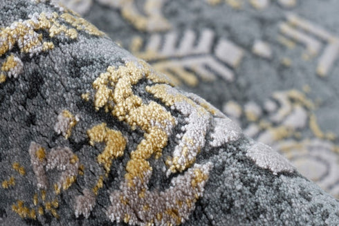 Pierre Cardin - Orsay 700 High Quality Grey Yellow Rug - ADORE RUGS and FLOORING