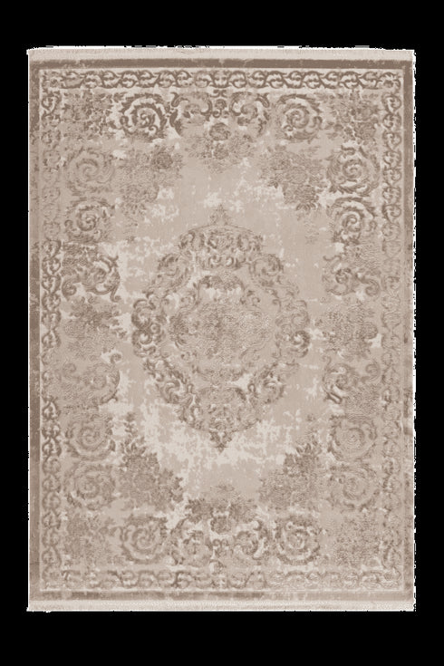 Pierre Cardin - Vendome 700 Luxury Acrylic Beige Rug with Centre Medallion - ADORE RUGS and FLOORING
