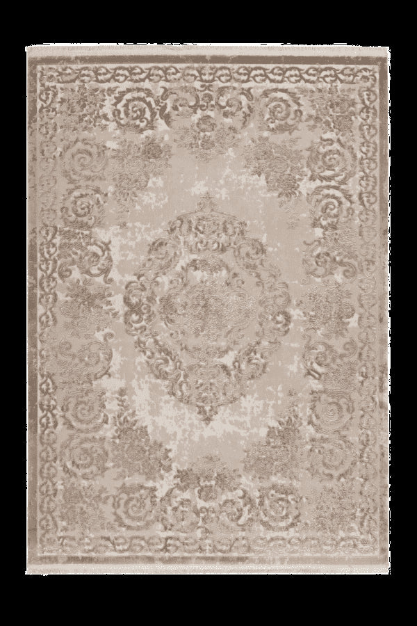 Pierre Cardin - Vendome 700 Luxury Acrylic Beige Rug with Centre Medallion - ADORE RUGS and FLOORING