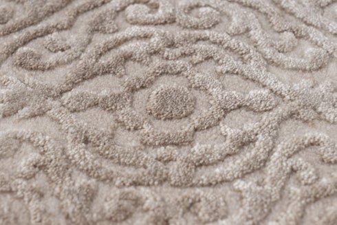 Pierre Cardin - Vendome 701 Luxury Acrylic Beige Rug with Floral Design - ADORE RUGS and FLOORING