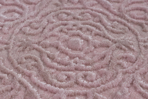 Pierre Cardin - Vendome 701 Luxury Acrylic Pink Rug with Floral Design - ADORE RUGS and FLOORING