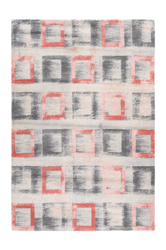 Sensation 500 Marsala Thick Soft Geometric Rug