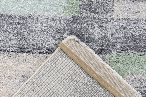 Sensation 500 Mint Thick Modern Geometric Rug - ADORE RUGS and FLOORING