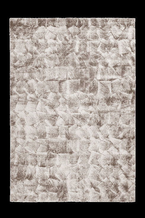Sensation 504 Thick Modern Beige Rug with Jagged Design - ADORE RUGS and FLOORING