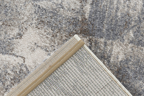 Sensation 504 Thick Modern Grey Beige Rug with Jagged Design - ADORE RUGS and FLOORING
