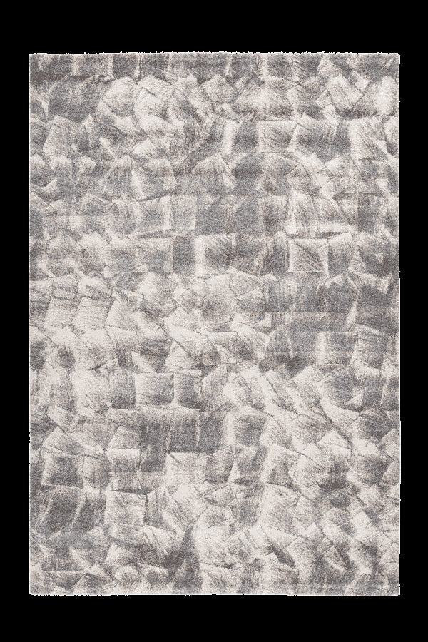 Sensation 504 Thick Modern Grey Beige Rug with Jagged Design - ADORE RUGS and FLOORING