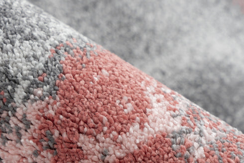 Sensation 505 Thick Modern Red Rug with Abstract Geometric Design - ADORE RUGS and FLOORING