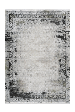 Pierre Cardin - Villette 701 Silver Luxury Transitional Rug with Shades of Olive