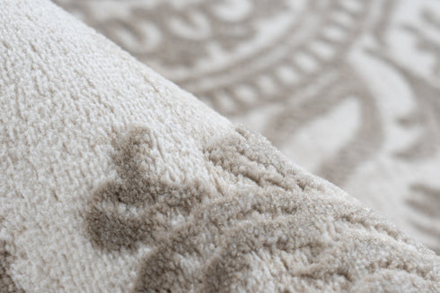 Beige Cream Floral Rug - ADORE RUGS and FLOORING