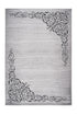 Aura 785 Silver Floral Border Rug - ADORE RUGS and FLOORING