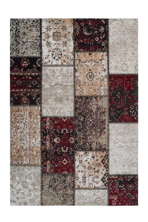 Cocoon 990 Red Checkered Modern Rug - ADORE RUGS and FLOORING - Bunnings Rug