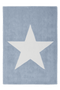 Dream 700 Pastel Blue Kids Rug with white Star - ADORE RUGS and FLOORING