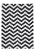 Grace 801 ivory-graphite Shaggy Zig Zag Rug - ADORE RUGS and FLOORING