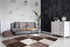 Checkered Shaggy Rug in Brown and White - ADORE RUGS and FLOORING