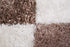 White and Brown Checkered Shaggy Rug - ADORE RUGS and FLOORING