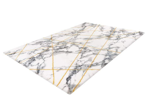 Marble 701 Yellow Super Soft High Quality Fluffy Rug - ADORE RUGS and FLOORING