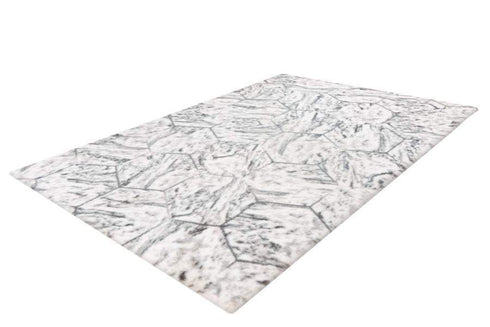 Marble 702 Silver Super Soft High Quality Fluffy Rug - ADORE RUGS and FLOORING