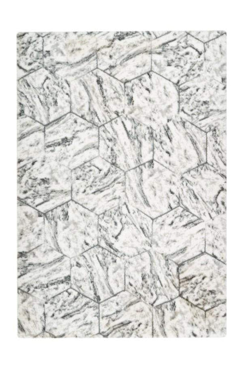 Marble 702 Silver Super Soft High Quality Fluffy Rug - ADORE RUGS and FLOORING