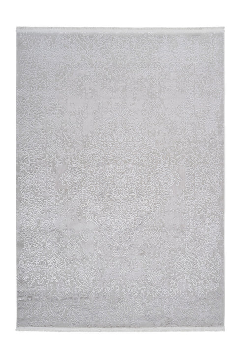 Noblesse 902 Luxury Silver Rug with Centre Medallion - ADORE RUGS and FLOORING