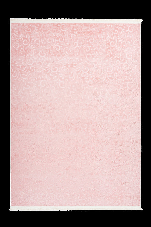 Peri 100 powder pink Floral Machine Washable Rug - ADORE RUGS and FLOORING