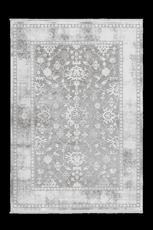 Grey Floral Rug - ADORE RUGS and FLOORING