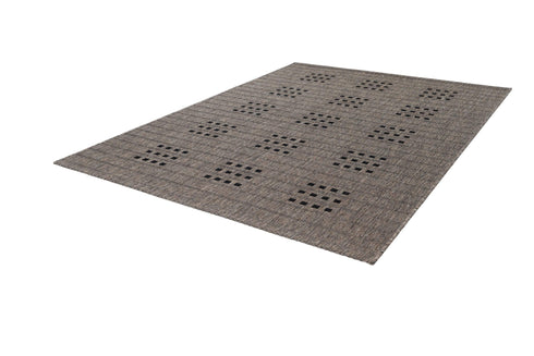 Sunset 606 Outdoor and Kitchen Taupe Rug with Dice Spotted Design - ADORE RUGS and FLOORING
