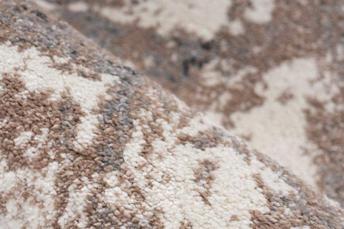 Trendy 401 Beige Silver Contemporary Rug - ADORE RUGS and FLOORING