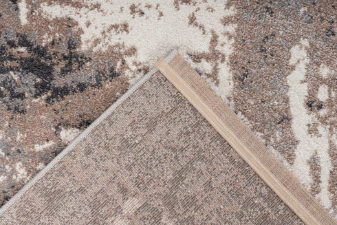 Trendy 401 Beige Silver Contemporary Rug - ADORE RUGS and FLOORING