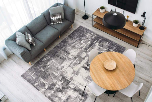 Trendy 401 Silver Contemporary Rug - ADORE RUGS and FLOORING