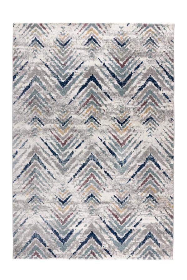Trendy 402 Multi Coloured Modern Zig Zag Rug - ADORE RUGS and FLOORING