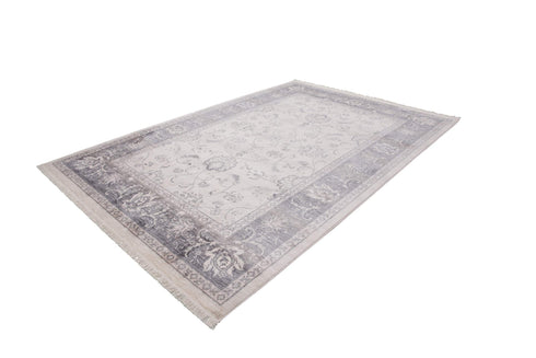 Vintage 700 Faded Ivory Floral Rug with Border - ADORE RUGS and FLOORING