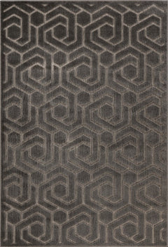 Amira 202 Grey - Geometric Rug Grey