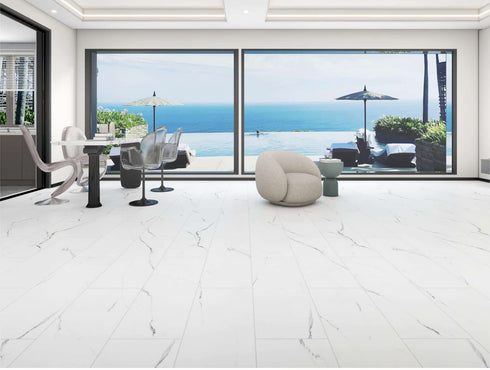 Bianco White 8mm Stonefloor Hybrid Flooring - Adore Rugs & Flooring