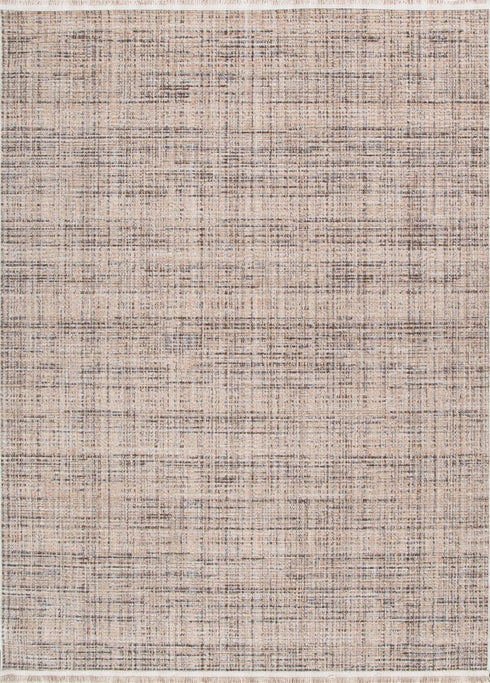 Cherie Distressed Look Beige Grey Rug - CH03, full view